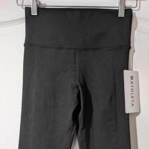 Athleta | Aurora Ribbed Seamless Legging In Black - Picture 8 of 12